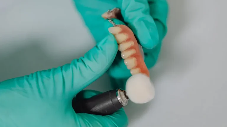 dental implant model closeup