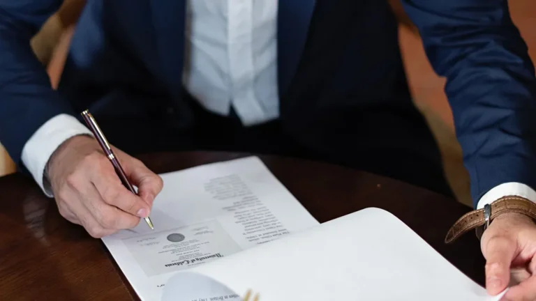 medical documents signing desk