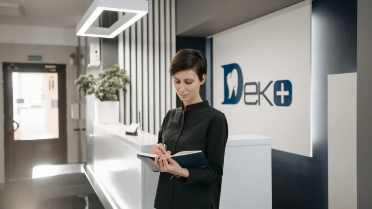 dental clinic reception desk