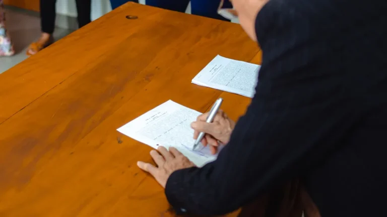 medical documents signing desk